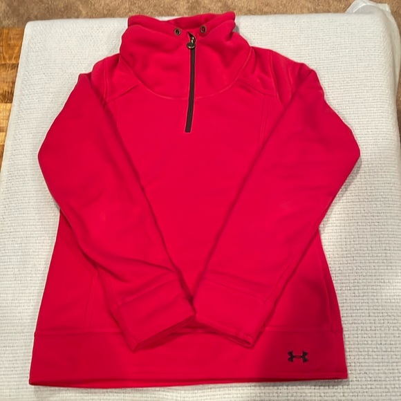 Under Armour hot pink, quarter zip jacket - Picture 1 of 6
